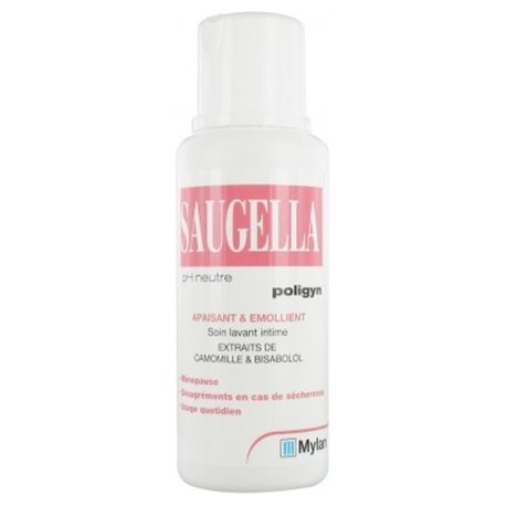 SAUGELLA POLIGYN SOIN LAVANT INTIME APAISANT & EMOLLIENT PH NEUTRE EXTRAITS DE CAMOMILLE & BISABOLOL 250ML