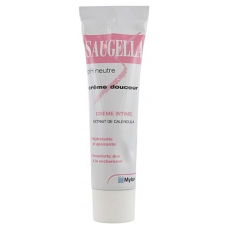 SAUGELLA CREME DOUCEUR CREME INTIME PH NEUTRE EXTRAIT DE CALENDULA 30ML