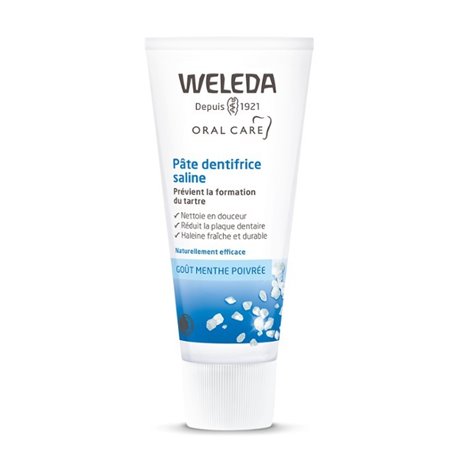 WELEDA ORAL CARE PATE DENTIFRICE SALINE BIO GOUT MENTHE POIVREE 75ML