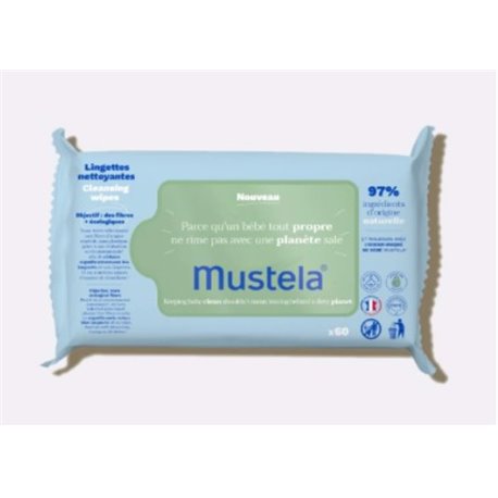 MUSTELA LINGETTES NETTOYANTES X60 LINGETTES