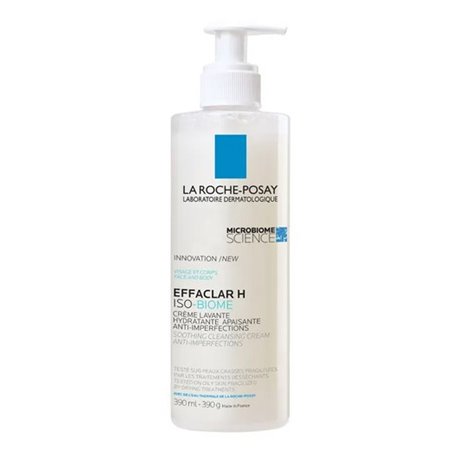 LA ROCHE POSAY EFFACLAR H ISO-BIOME CREME LAVANTE HYDRATANTE APAISANTE ANTI-IMPERFECTIONS 390ML