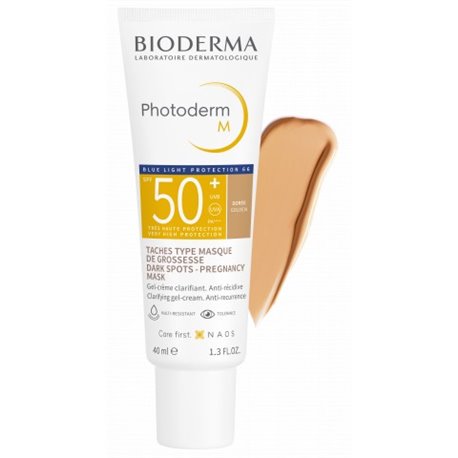 BIODERMA PHOTODERM M DORE SPF50 TACHE TYPE MASQUE DE GROSSESSE 40ML