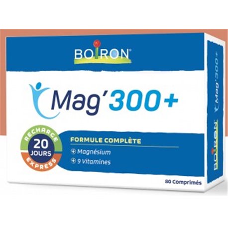 BOIRON MAG 300+ FATIGUE GENERALE NERVEUSE ET MUSCULAIRE 20 JOURS