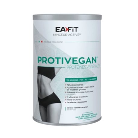 EAFIT PROTIVEGAN PROTEINES VEGETALES SAVEUR VANILLE-CARAMEL 450G