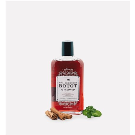 BOTOT EAU DE BOUCHE POUR L'HYGIENE BUCCALE PURIFIANTE ET RAFRAICHISSANTE AUX ESSENCES NATURELLES 150ML