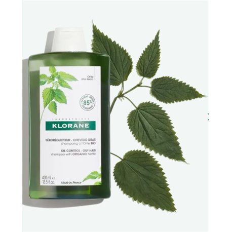 KLORANE SHAMPOING A L'ORTIE BIO SEBOREDUCTEUR-CHEVEUX GRAS 400ML