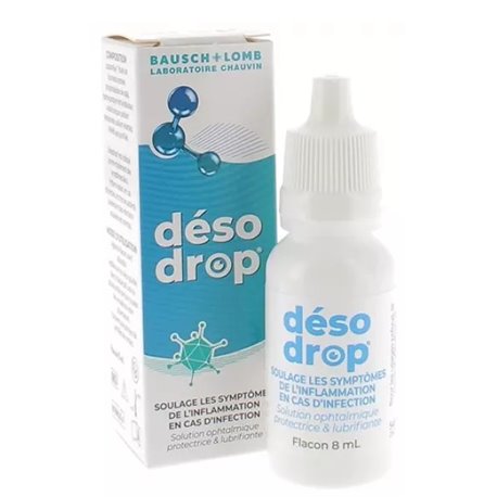 DESODROP SOLUTION OPHTALMIQUE SOULAGE LES SYMPTOMES DE L'INFLAMMATION EN CAS D'INFECTION