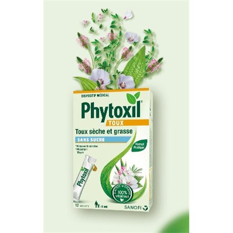 PHYTOXIL TOUX SECHE ET GRASSE SANS SUCRE 12 SACHETS