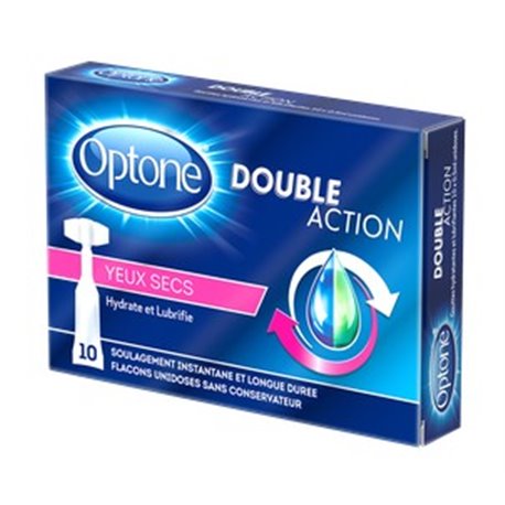 OPTONE DOUBLE ACTION YEUX SECS 10 DOSETTES