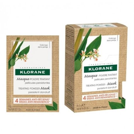 KLORANE MASQUE POUDRE TRAITANT PELLICULES PERSISTANTES 8X 3G