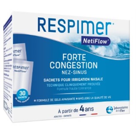 RESPIMER NETIFLOW SACHETS POUR IRRIGATION NASALE 30 SACHETS