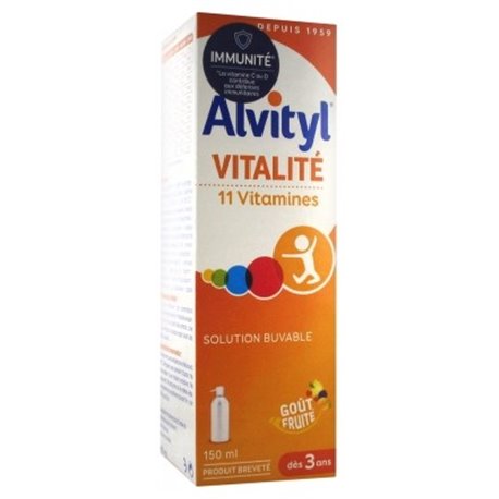 ALVITYL VITALITE 11 VITAMINES DES 3 ANS 150ML