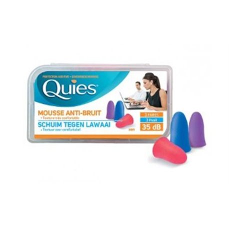 QUIES MOUSSE ANTI-BRUIT 3 PAIRES