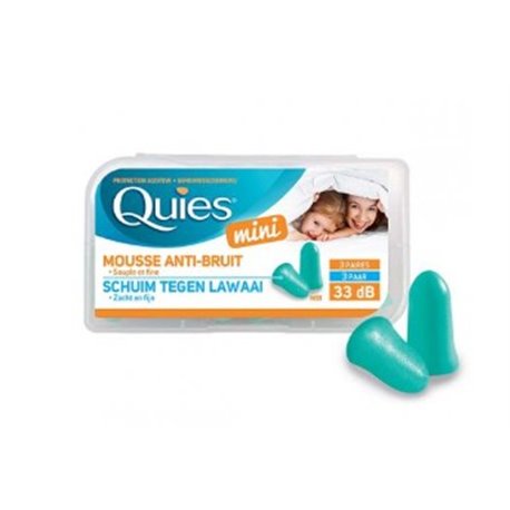 QUIES MINI MOUSSE ANTI-BRUIT 3 PAIRES