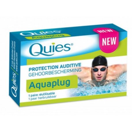 QUIES PROTECTION AUDITIVE AQUAPLUG 1 PAIRE REUTILISABLE