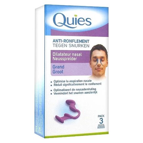 QUIES ANTI-RONFLEMENT DILATATEUR NASAL GRAND PACK 3MOIS