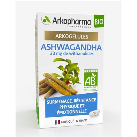 ARKOPHARMA ASHWAGANDHA BIO 60 GELULES