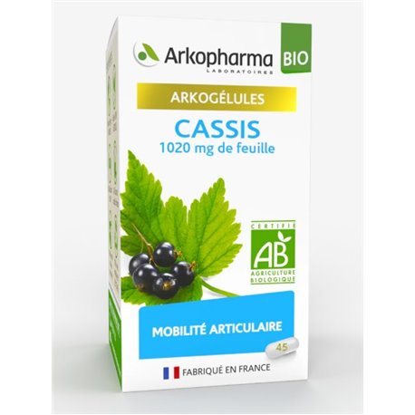 ARKOPHARMA CASSIS BIO MOBILITE ARTICULAIRE 45 GELULES