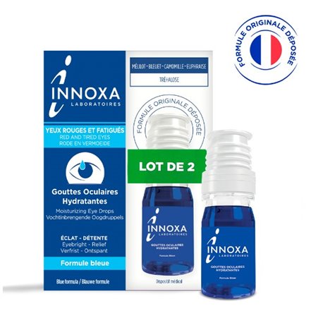 INNOXA GOUTTES OCULAIRES HYDRATANTES FORMULE BLEUE LOT 2X 10ML