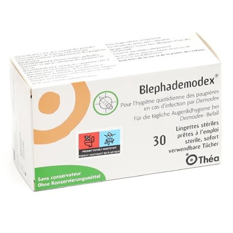 BLEPHADEMODEX 30 LINGETTES STERILES