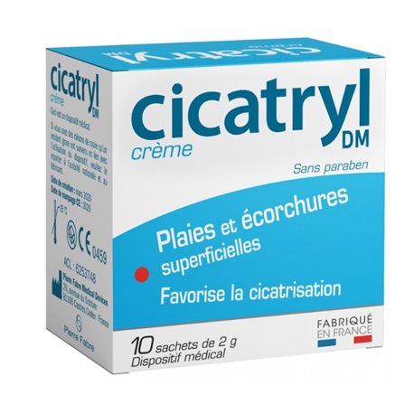 CICATRYL DM CREME 10 SACHETS DE 2G