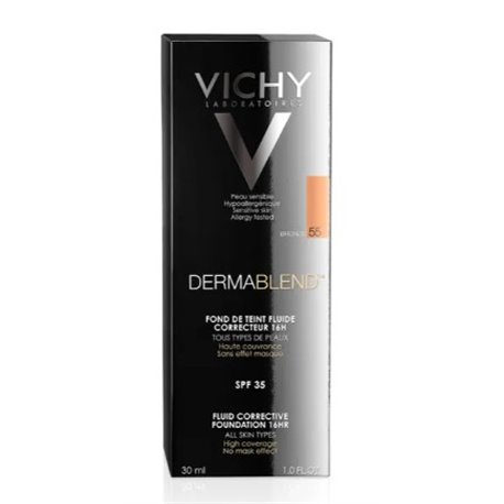 VICHY DERMABLEND FOND DE TEINT FLUIDE BRONZE 55 SPF35 30ML