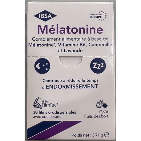 IBSA MELATONINE 30 FILMS ORODISPERSIBLES