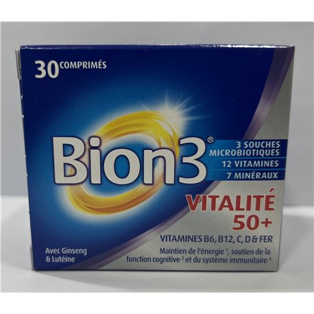 VITALITÉ 50+ - Énergie + Défenses Immunitaires Vitamines B6 B12