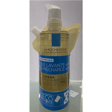 LA ROCHE POSAY HUILE LAVANTE AP+ 400ML + 1 RECHARGE 400ML OFFERTE