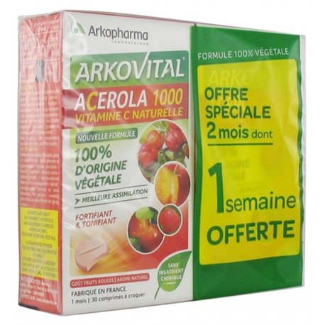 ARKOPHARMA-Acerola-1000-30-comprimés-x-2-boites