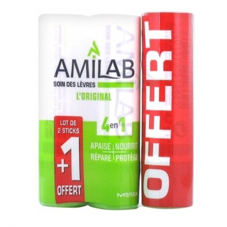 AMILAB SOIN DES LEVRES 2+1 OFFERT