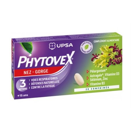 PHYTOVEX NEZ-GORGE 20 COMPRIMES