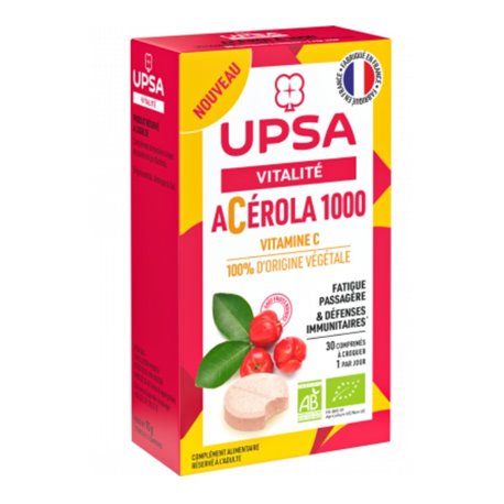UPSA ACEROLA 1000 VITALITE 30CP A CROQUER