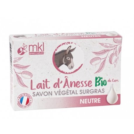 MKL LAIT D'ANESSE BIO SAVON VEGETAL SURGRAS NEUTRE 100G