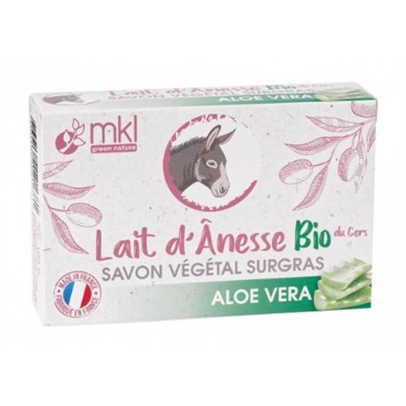 MKL LAIT D'ANESSE BIO SAVON VEGETAL SURGRAS ALOE VERA 100G