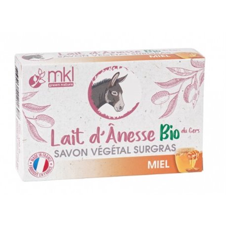 MKL LAIT D'ANESSE BIO SAVON VEGETAL SURGRAS MIEL 100G