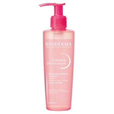 BIODERMA CREALINE GEL MOUSSANT NETTOYANT APAISANT MICELLAIRE 200ML