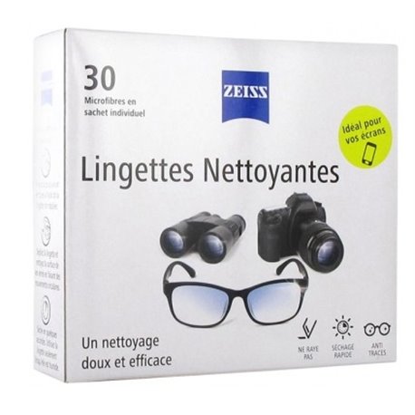 ZEISS 30 LINGETTES NETTOYANTES