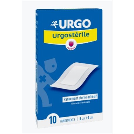 URGO URGOSTERILE PANSEMENT 5CMX9CM 10 PANSEMENTS