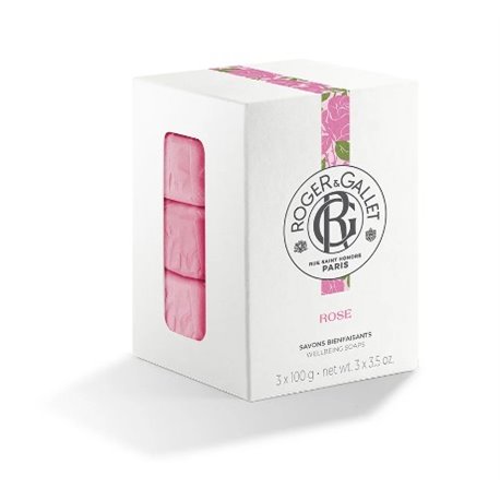 ROGER & GALLET COFFRET ROSE 3X 100G