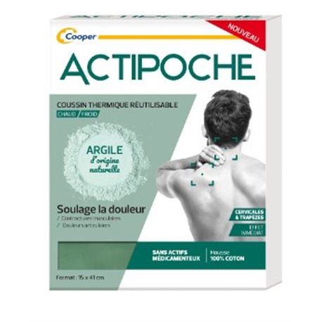 ACTIPOCHE ARGILE CERVICALES ET TRAPEZES 15X41CM