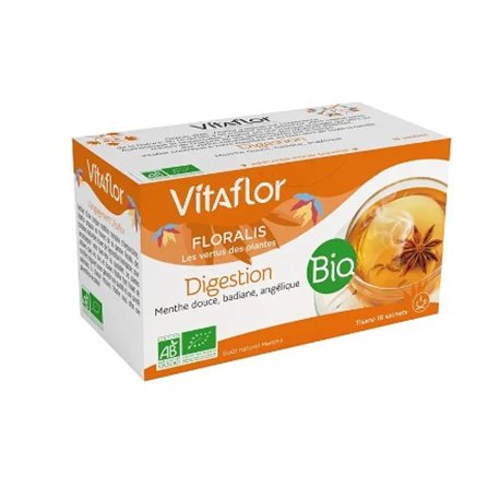 VITAFLOR TISANE DIGESTION BIO 20 SACHETS