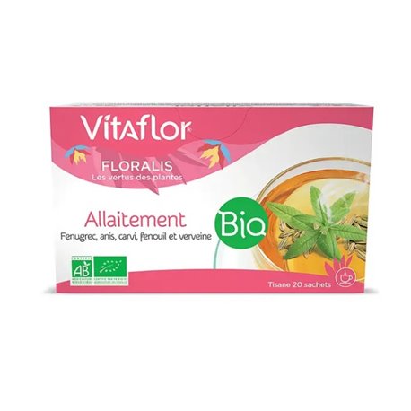 VITAFLOR TISANE ALLAITEMENT BIO 20 SACHETS