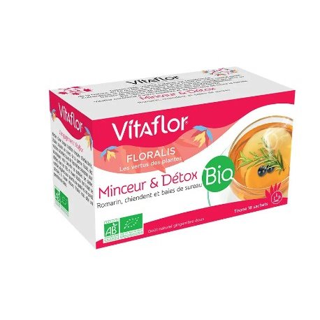 VITAFLOR TISANE MINCEUR & DETOX BIO 20 SACHETS