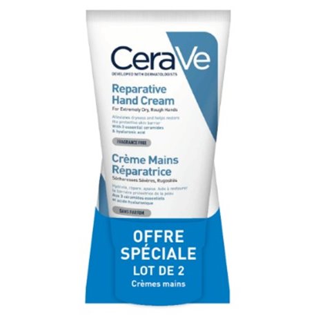 CERAVE CREME MAINS REPARATRICE LOT 2X 50ML