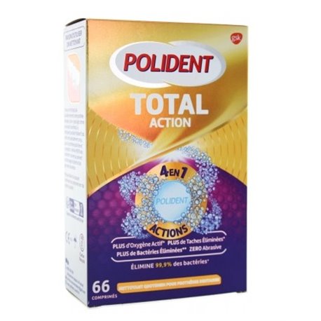 POLIDENT TOTAL ACTION 66CP