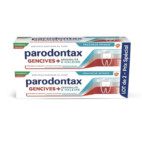 PARODONTAX GENCIVES + SENSIBILITE & HALEINE LOT 2X75ML