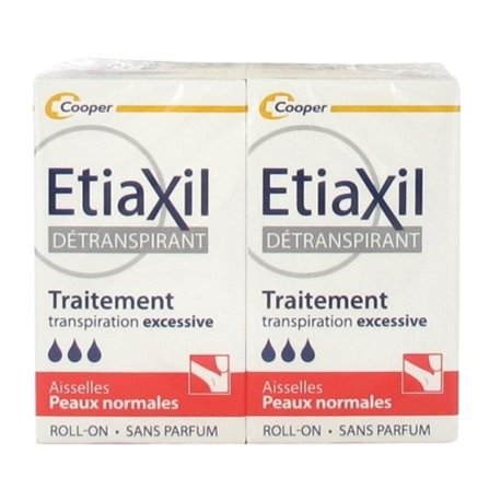 ETIAXIL DETRANSPIRANT ROLL-ON PEAUX NORMALES LOT 2X15ML