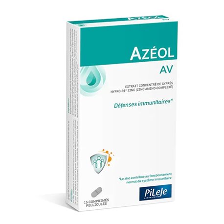 PILEJE AZEOL AV 15 COMPRIMES PELLICULES