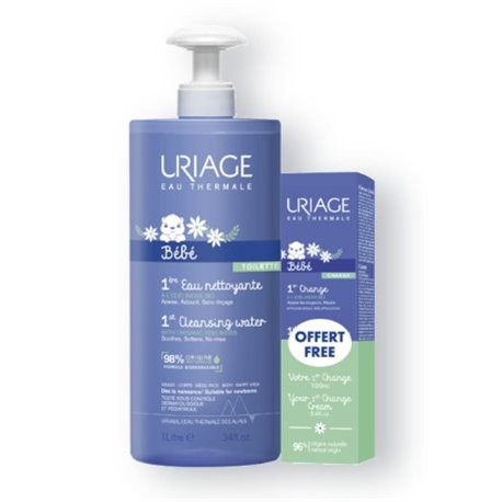 URIAGE OFFRE BEBE 1ERE EAU NETTOYANTE 1L + 1 CREME CHANGE